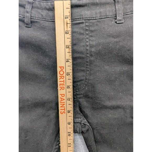 H&M Overalls Womens 10 Black Stretch Denim Bib Adjustable Straps Skinny Pockets - Picture 8 of 14